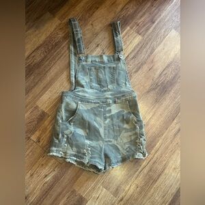 Dance & Marvel Camouflage Denim Overalls